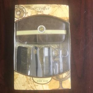 Personal care implement set for men